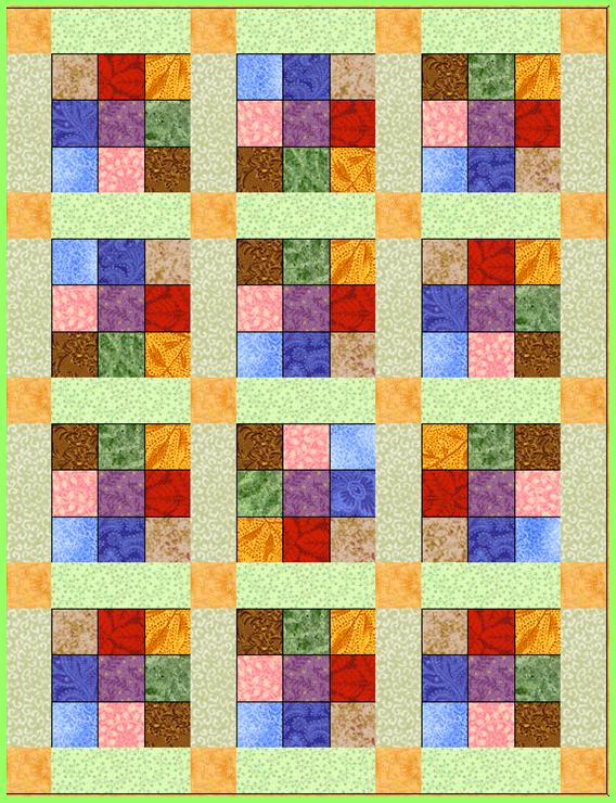 Sashed 9-Patch Doll Quilt - Lyn Brown's Quilting Blog