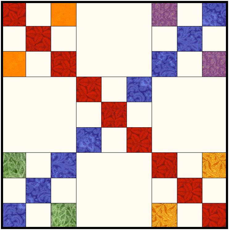 Quilters Alphabet 28 – Nostalgic Nine In Nine