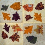 Fanciful Floral FourSquare September Quadrant C