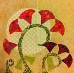 Fanciful Floral FourSquare: October Spooky Flowers Quadrant D