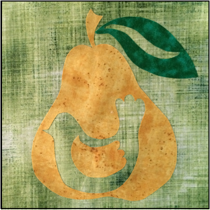 Do You See Christmas Block Of The Week 24: Partridge in a Pear